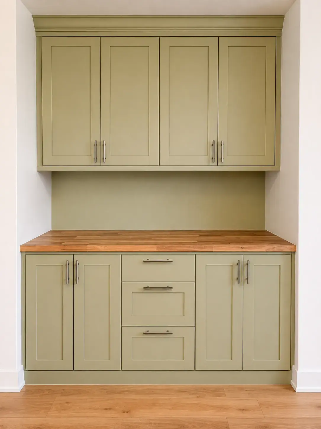 Unused nook to custom built-in cabinetry after remodel by YG Reno