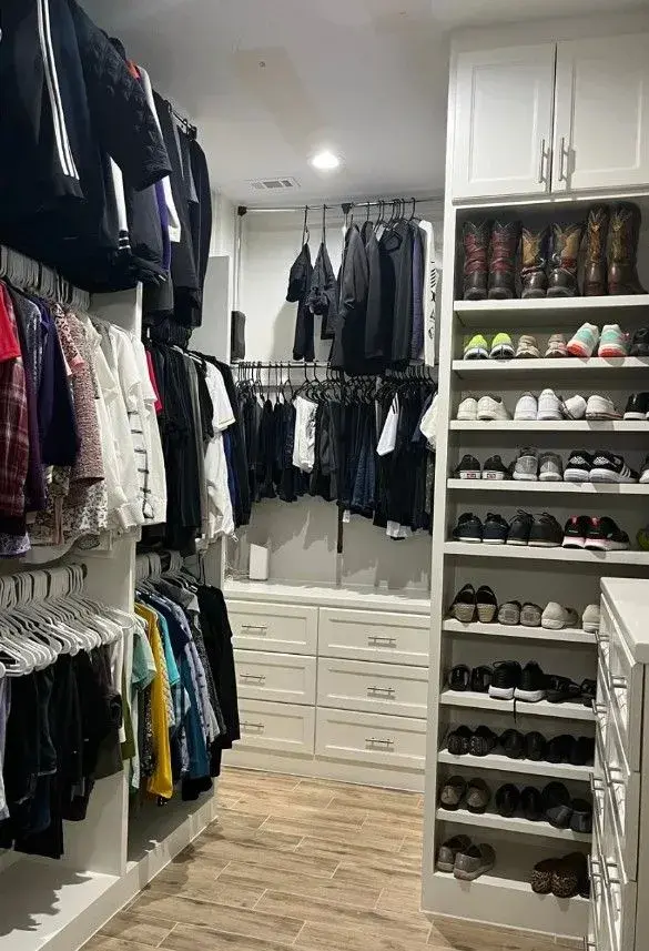 Custom walk-in closet